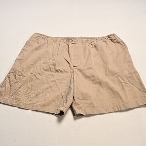 VTG Cherokee Shorts Mens XXL Tan Y2K Preppy Slash Pocket Mid Rise